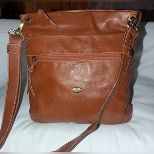 Avorio Italy Brown Leather Crossbody Bag